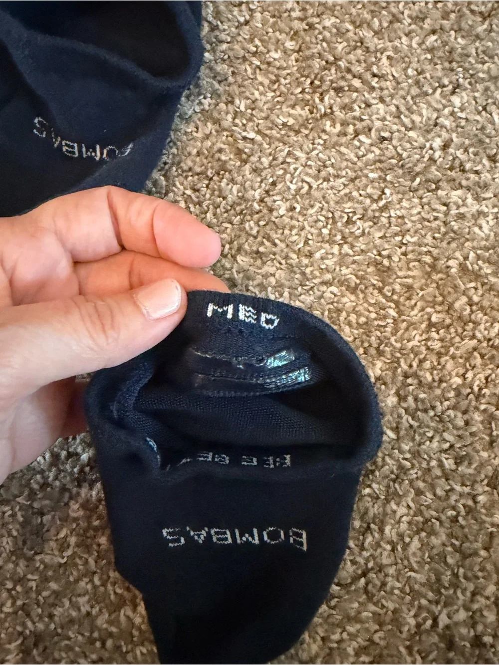 Bombas women No-Show Socks, Navy Blue, medium